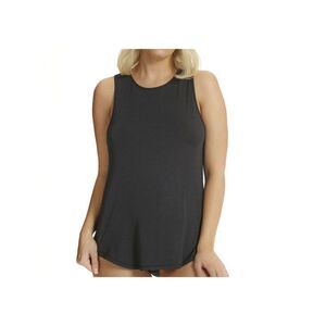 FINE LINES Intimates Black Jersey Silver Infused Bacteria Control Loose Fit M